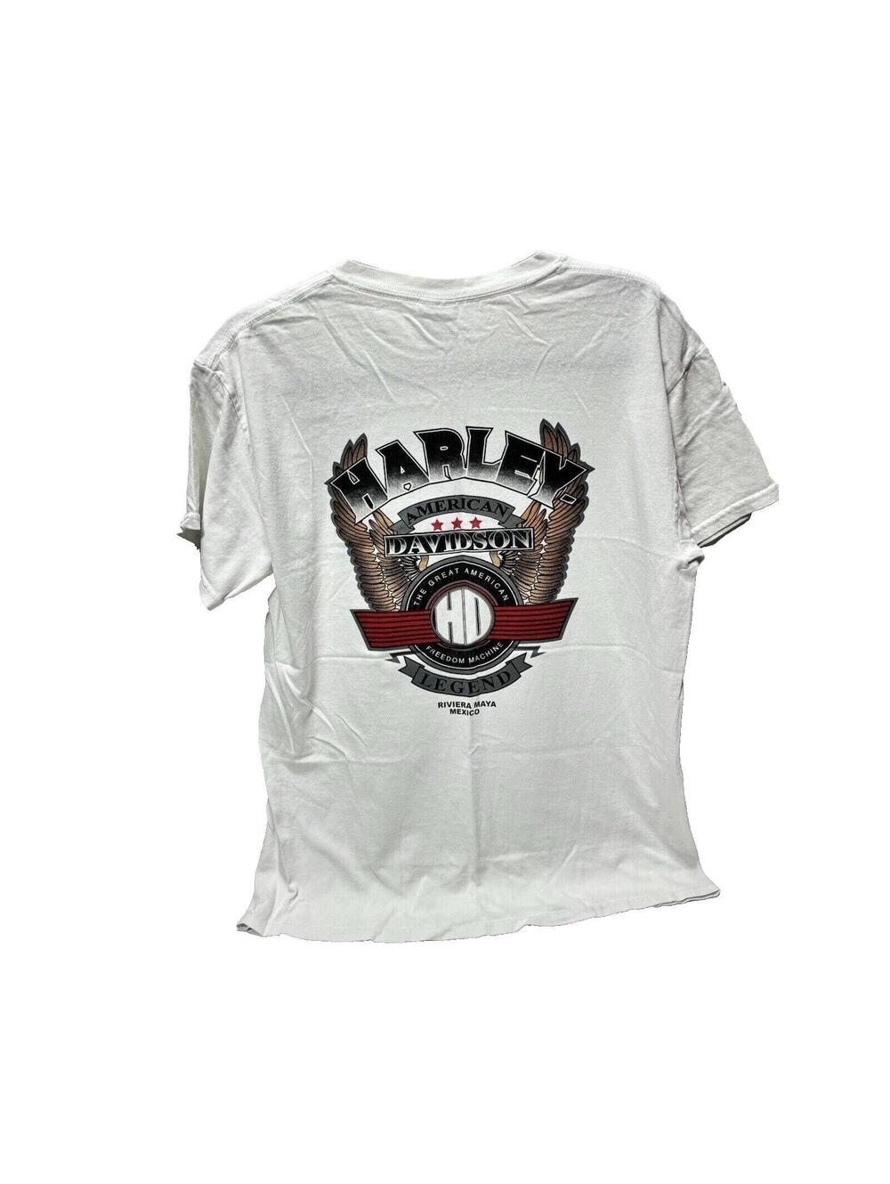 Harley Davidson Motorcycle Men's Medium T-Shirt Great American Freedom Machine *